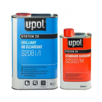 U-POL Brilliant лак акриловый HS S2081/1 с отвердителем 1.0+0.5л