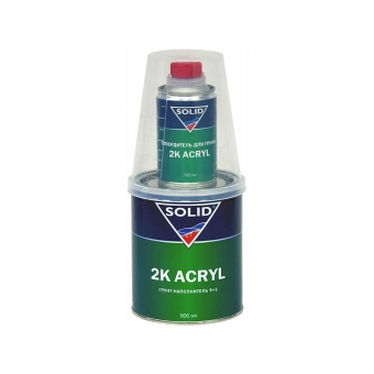 SOLID грунт акриловый 2K Acryl 0.8+0.16л Черный 